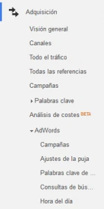 analytics y adwords